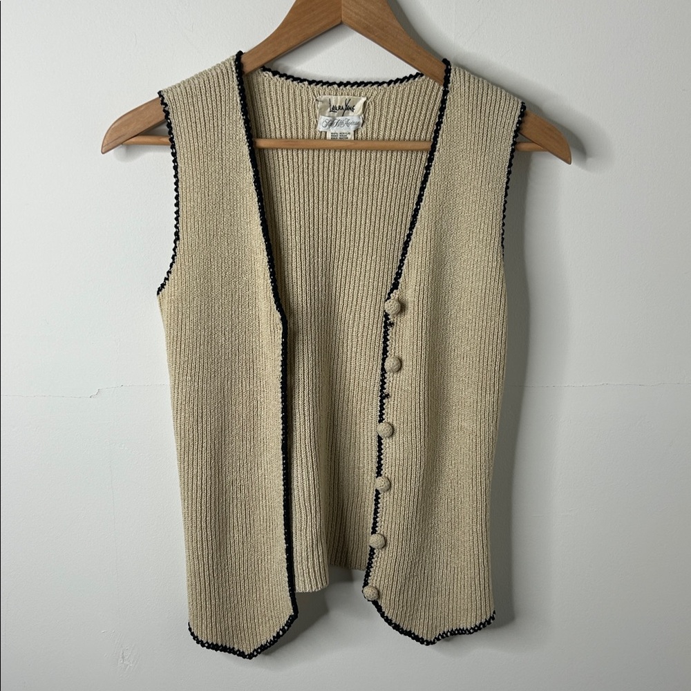 Vintage Laura Yang for Saks Fifth Avenue sweater vest